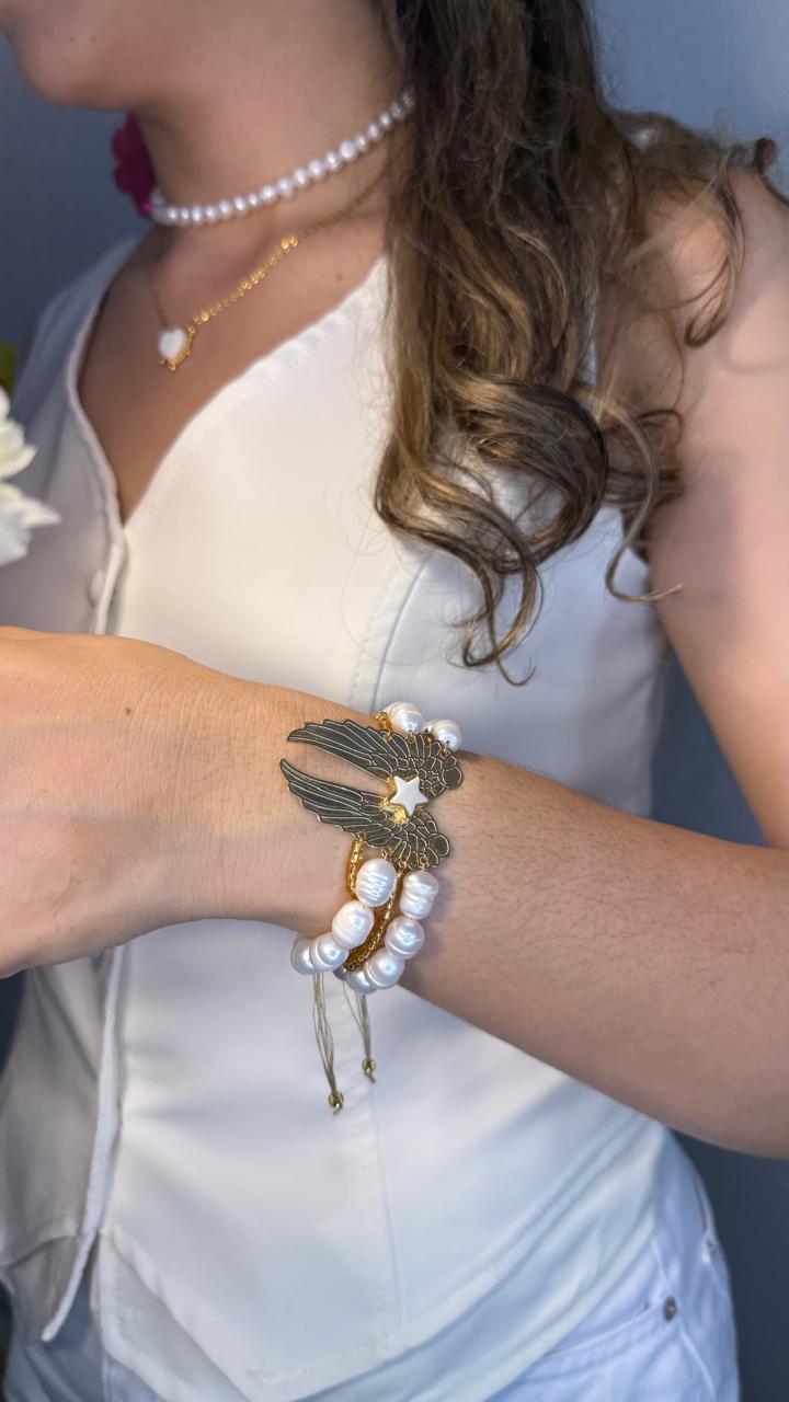 Pulsera Alas de Perla