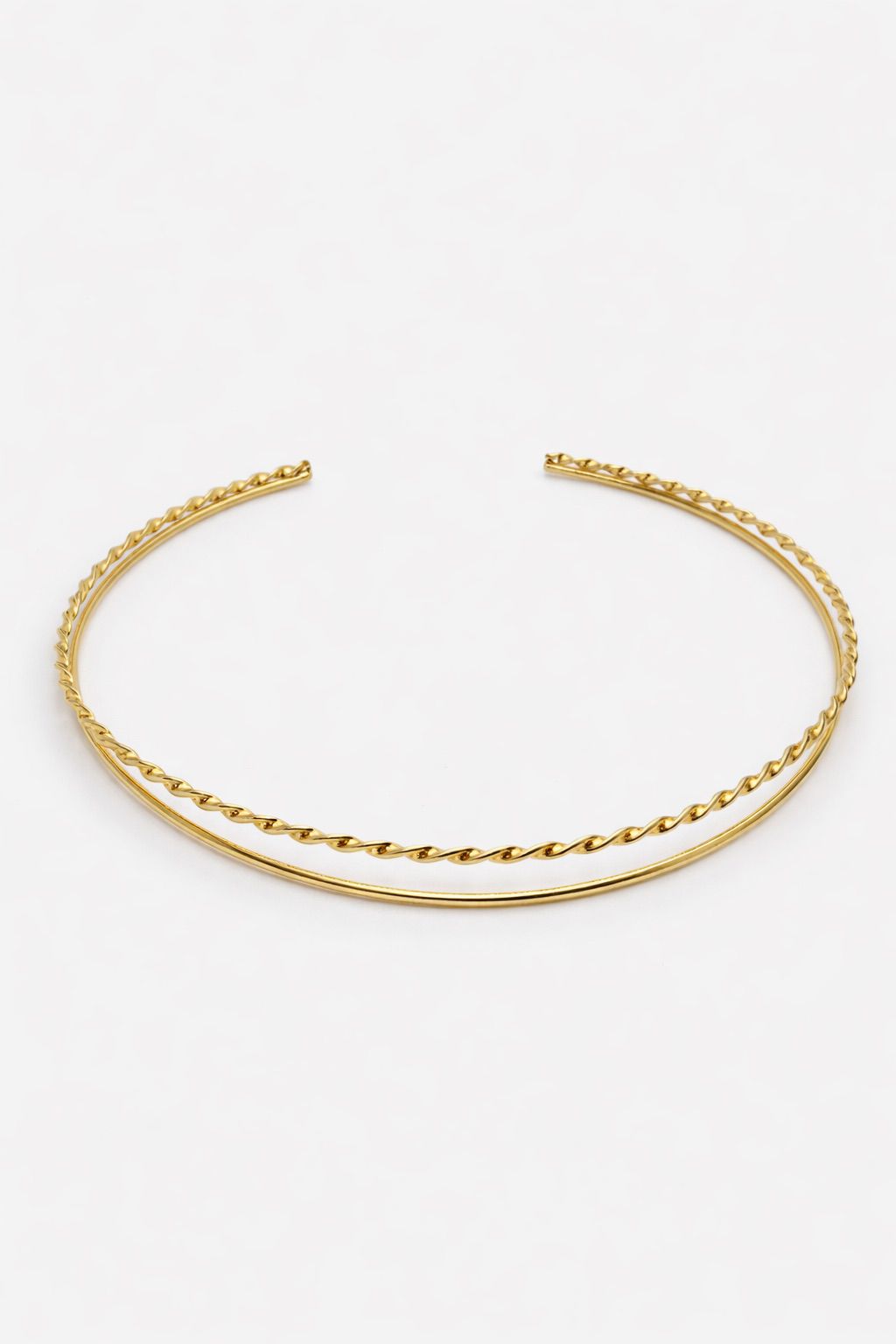 Choker Doble Línea Áurea